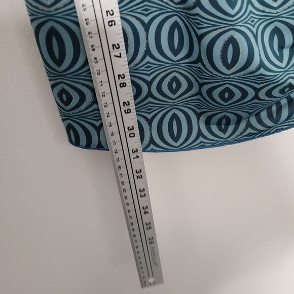 Vintage y2k 2000s psychedelic faux wrap girlies retro v neck tunic blouse medium - Picture 6 of 6